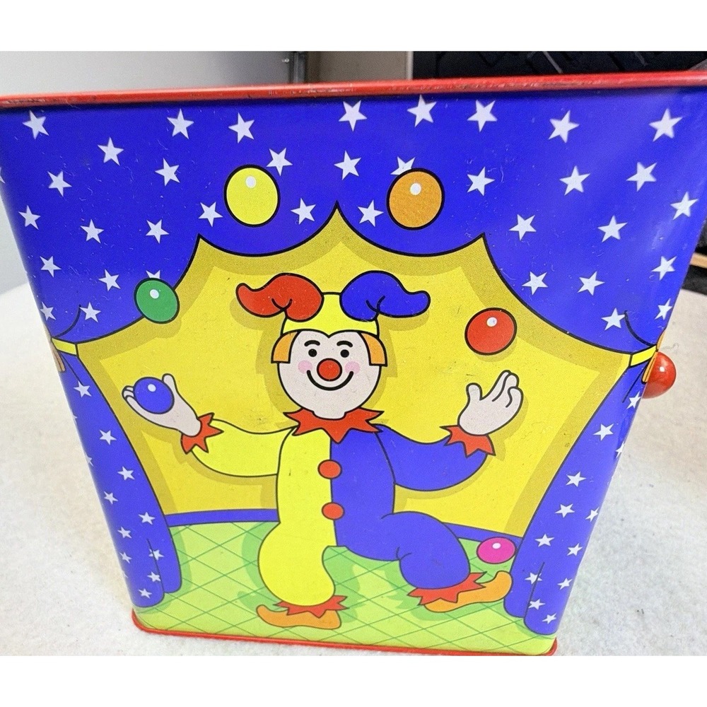 Schylling Jack in the Box Musical Tin Toy Plush Clown Wind-Up Pop Up Toy - Picture 3 of 12
